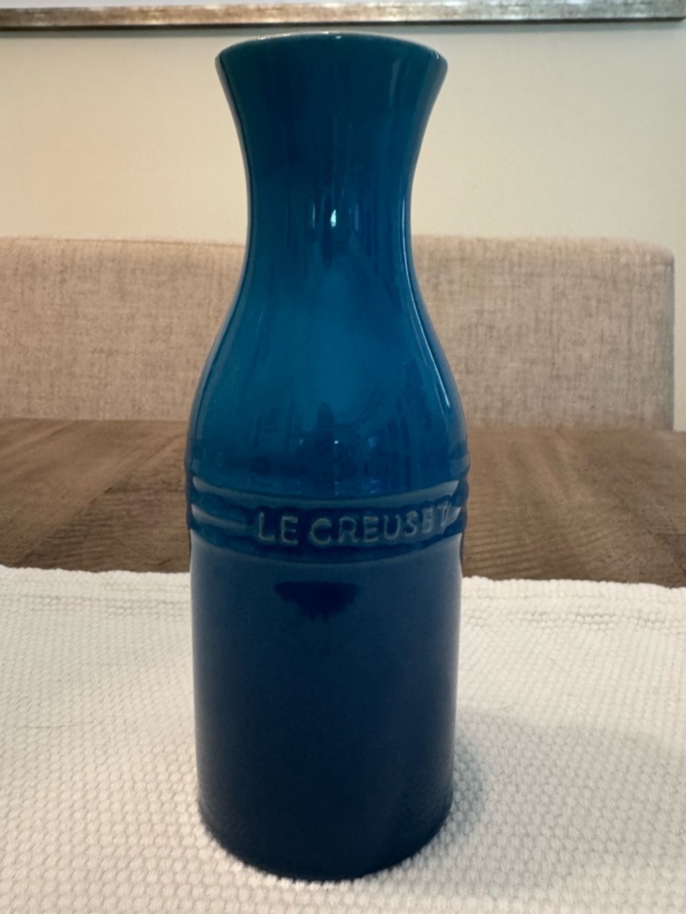 Le Creuset Carafe. Marseille Blue. Like new.